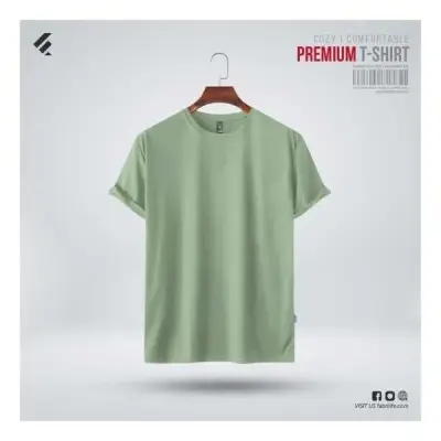 Mens Premium Blank T-shirt - Ice Berg Green