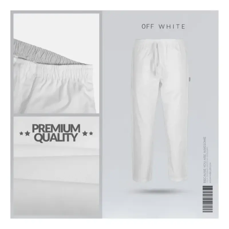 Mens Premium Trouser - Off White