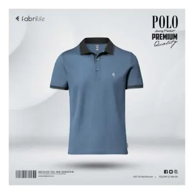 Single Jersey Knitted Cotton Polo - Stellar